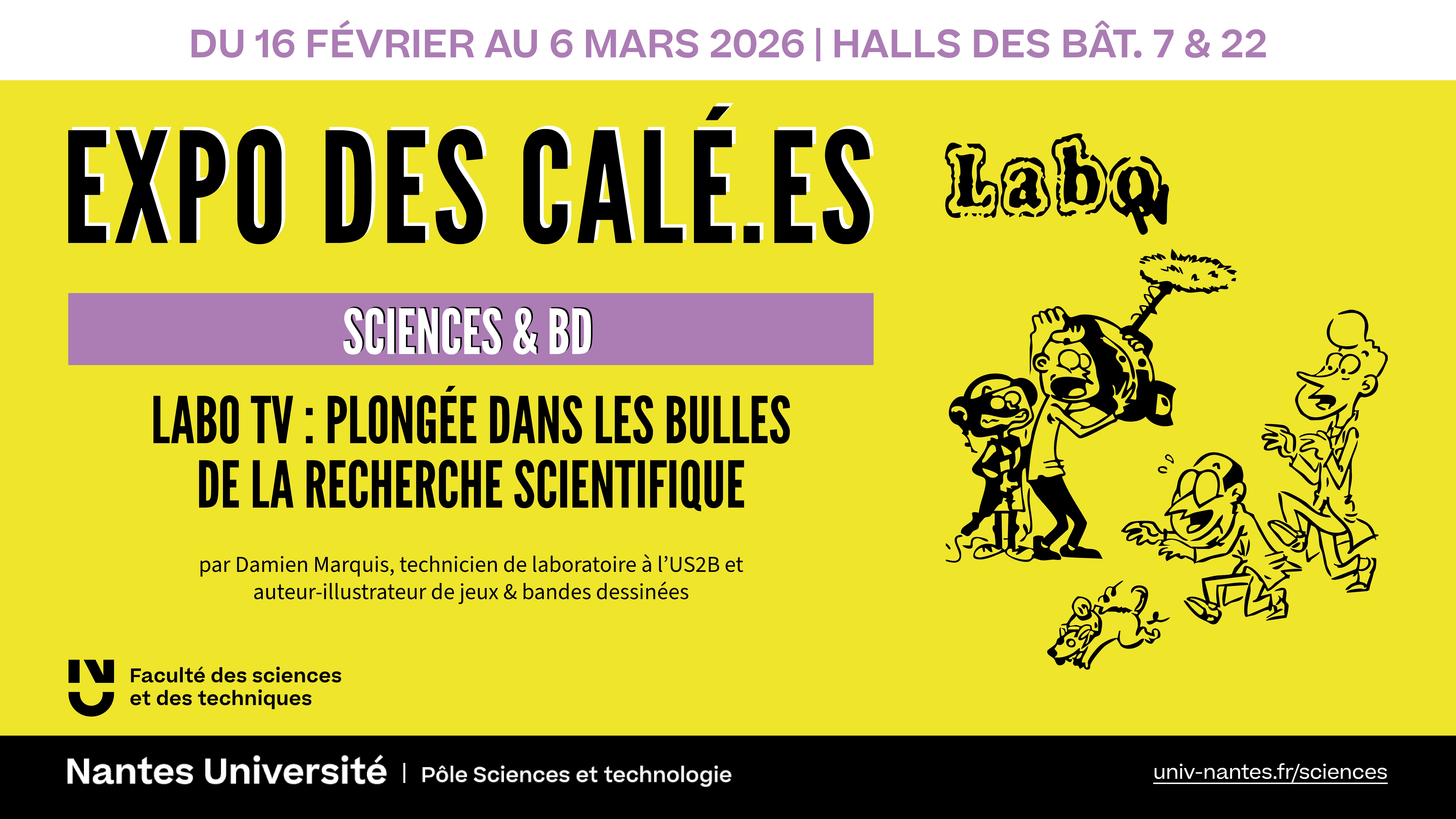 Visuel expo BD & Sciences